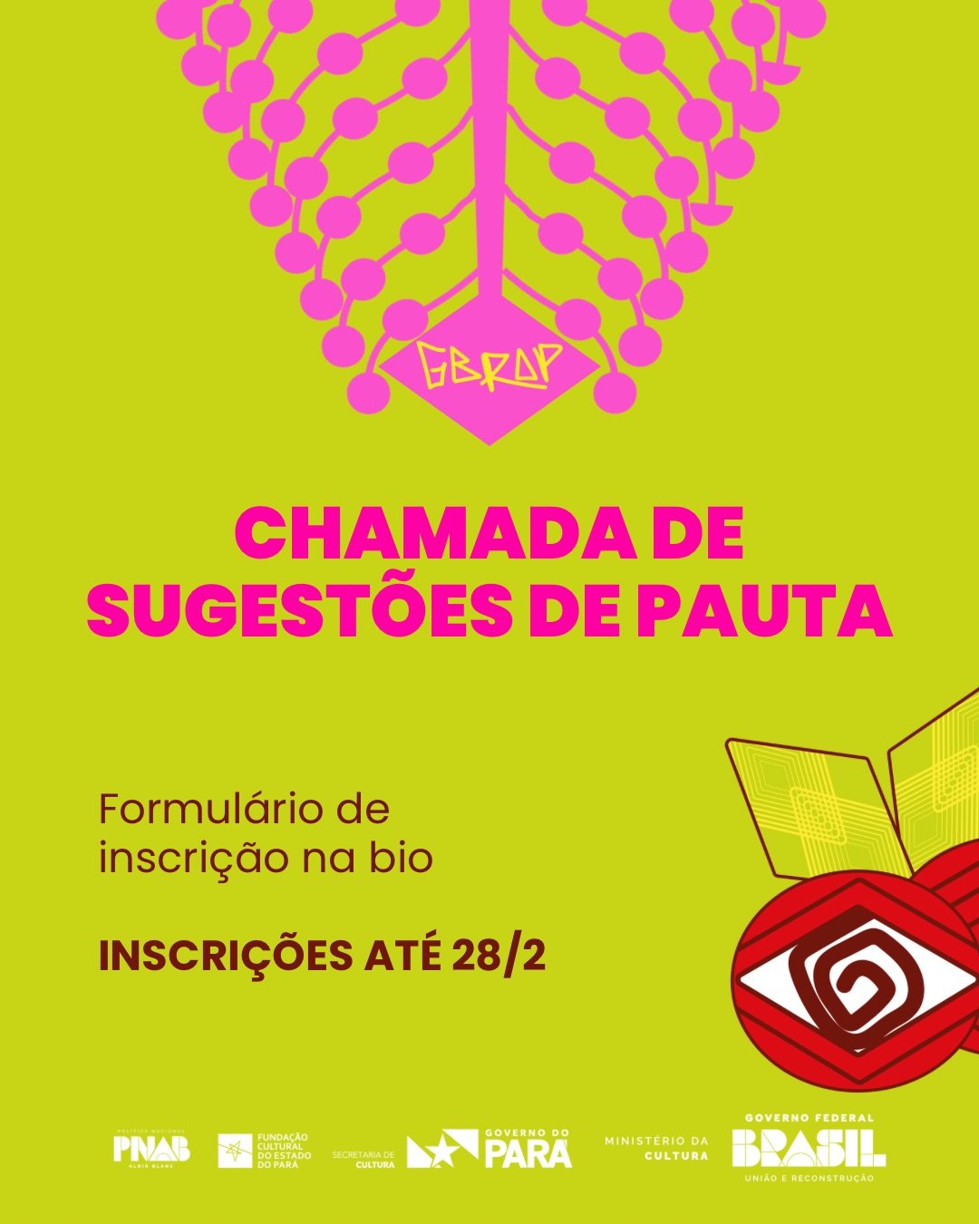 Chamada de sugestões de pauta